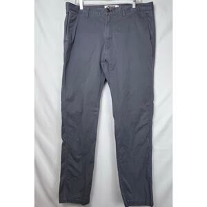 Mountain Khaki Mens 38 x 34 Gray Slim Fit Casual Preppy Chino Teton Pant